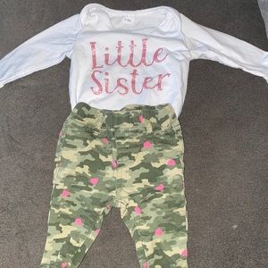 Little sister 0-3m outfit